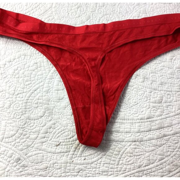 Set of 2 Victorias Secret White Hipster Bikini Panties XL NWOT*Red Thong L NWT - Picture 9 of 9